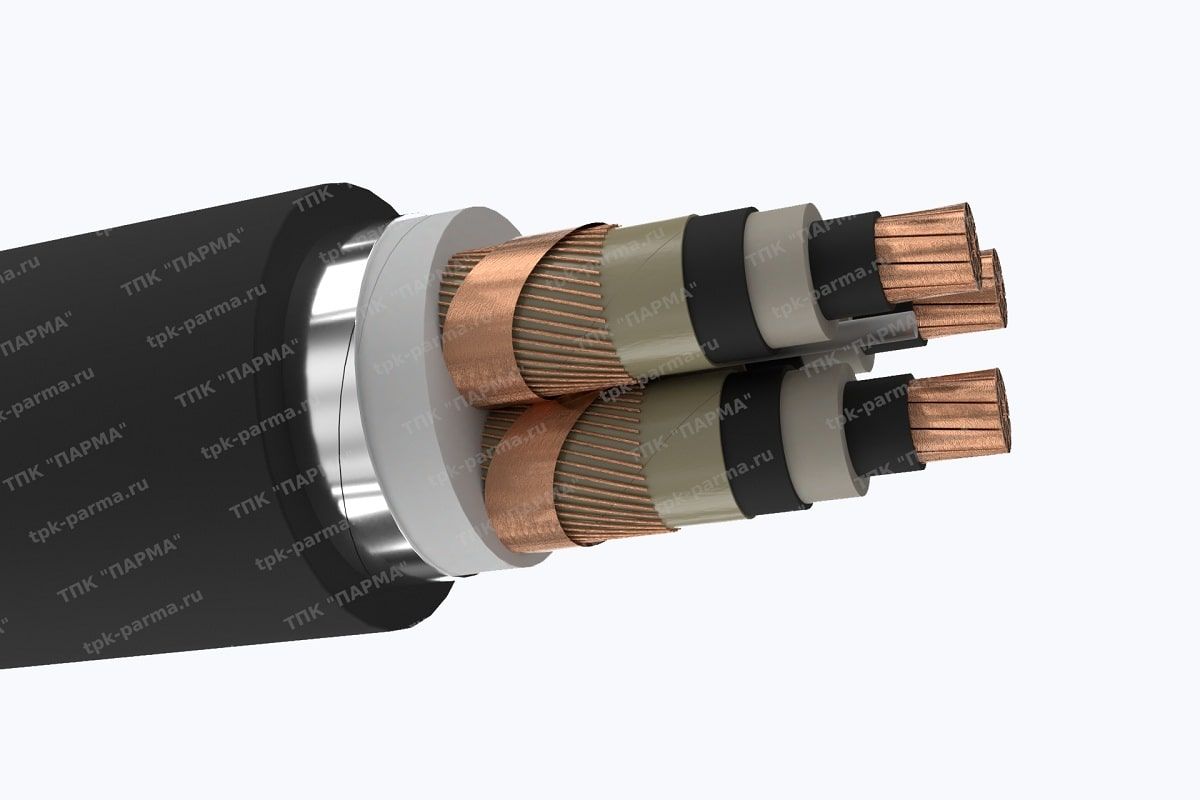 Кабель ПвБВнг(A)-LS 3х400/70 - 10кВ
