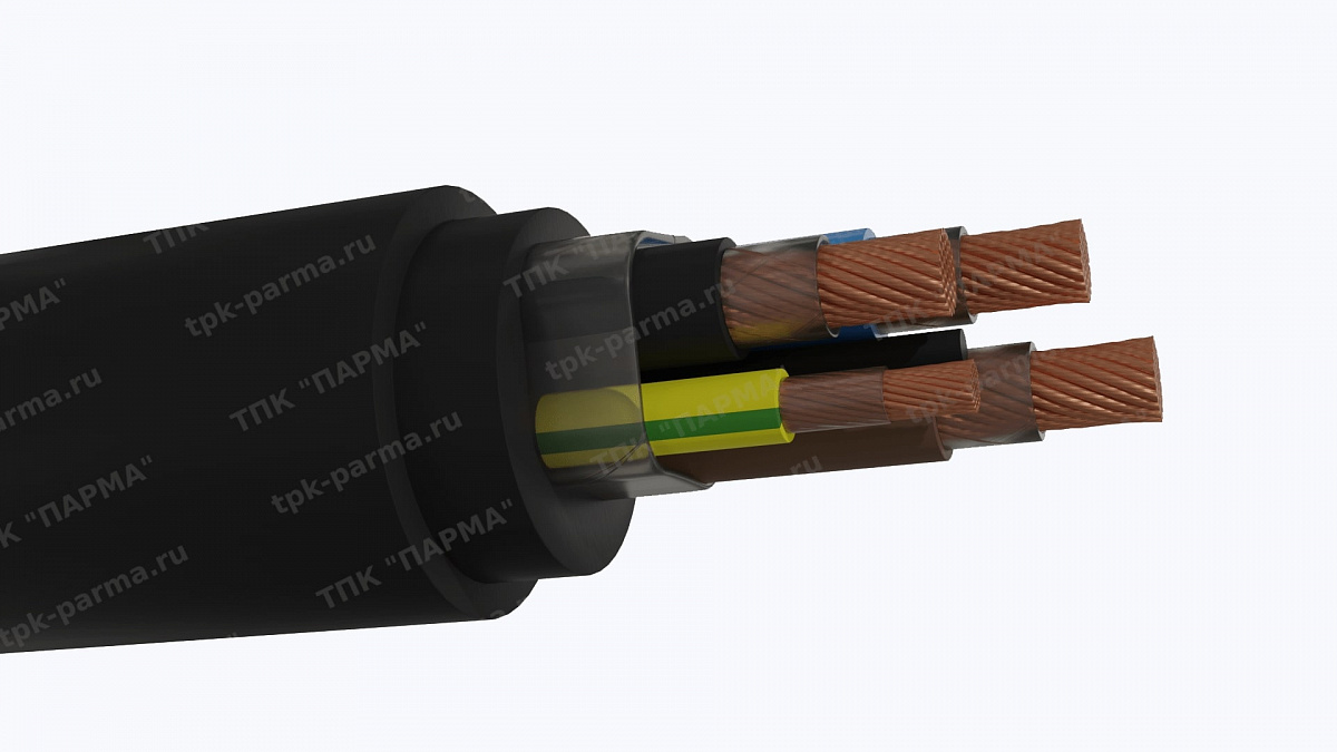 Фотография провода Кабель КПГС 3х120+1х35+2х16