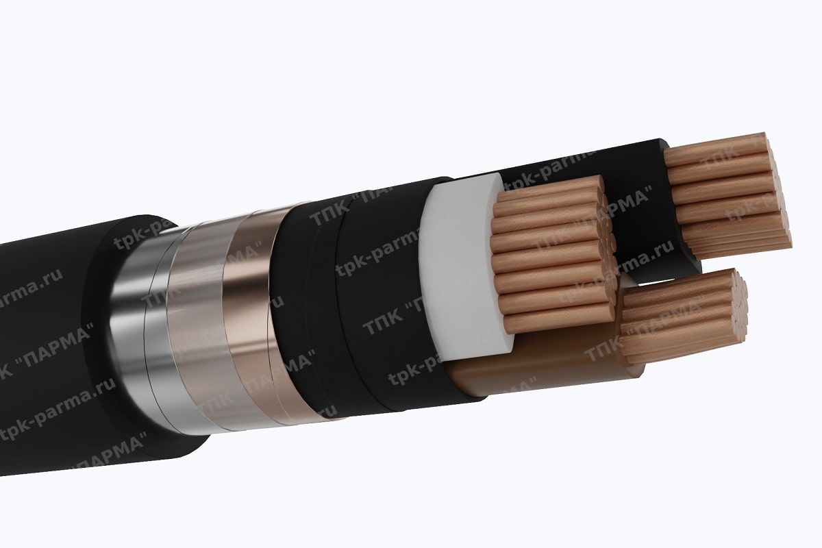 Фотография провода Кабель ПвБПнг(A)-HF 3х240/50 - 20кВ